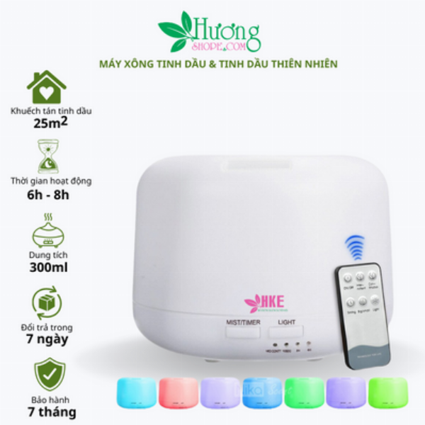 Máy Xông Tinh Dầu Trụ Tròn 300ml